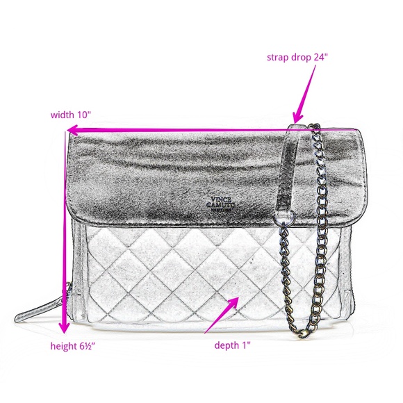 VINCE CAMUTO Ronan Quilted Leather Crossbody - Picture 2 of 9